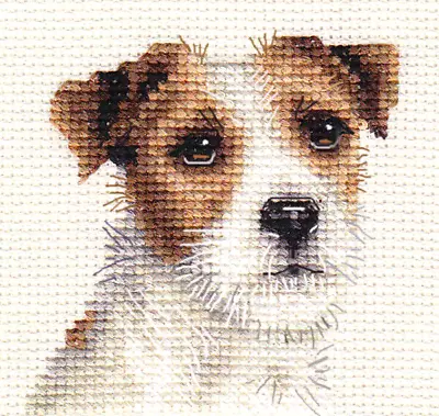 JACK RUSSELL TERRIER Dog Puppy Full Counted Cross Stitch Kit  *FIDO STUDIO • £9.95