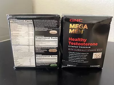 GNC Mega Men Healthy Test Vitapak - LOT Of TWO (2) - EXP 02/2025 • $93.99