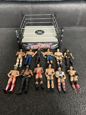 £39.99 • Buy WWE Wrestle-mania Wrestling Ring And 12 Figures