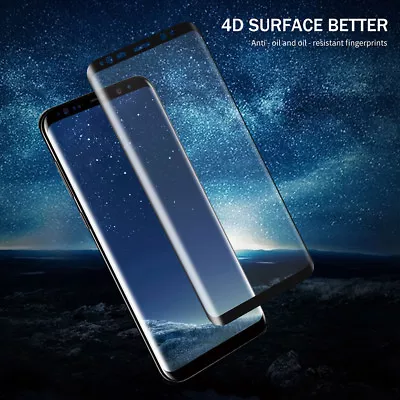 Full Glass Screen Protector For Samsung Galaxy S6 S7 Edge S9 S9+ S8 S8+ Plus • £3.51