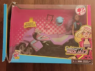 Barbie Spy Squad Cat Burglar Patricia And Motorcycle DMB46 2016 COMPLETE RETIRED • $29.95