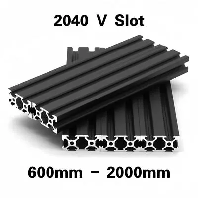 5PCS 2040 Aluminum Extrusion Profile V Slot Linear Rail EU Standard 600-2000mm • $56.39