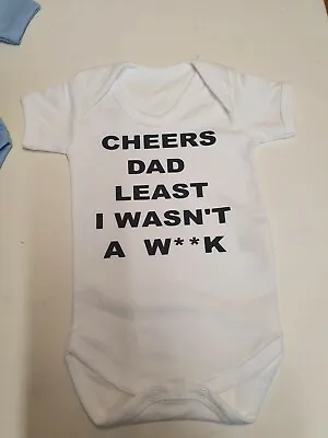 Funny Baby Grows-Great Job Dad I Awesome-Baby Shower Gifts-Baby Grow Gifts • £5.99