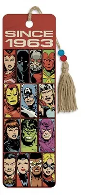 Bookmark Premier Tassel Marvel Avengers 60th Anniversary Since 1963 • $7.99