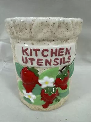 Vintage 1981 Sears Roebuck & Co Strawberry's Kitchen Utensils Holder Rare  • $9.99