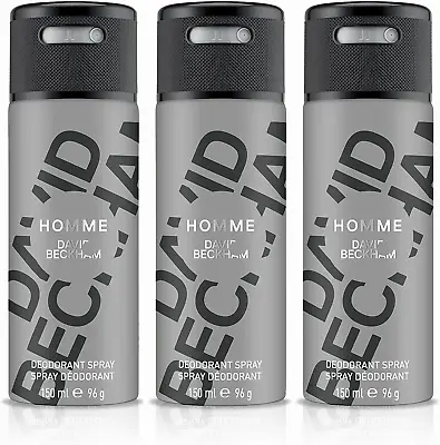 David Beckham Homme Body Spray Deodorant 150ml Pack Of 3 • £19.60