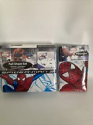 Jay Franco Spider-Man 3 Full Sheet Set NEW In Package With Added Pillowcase • $50