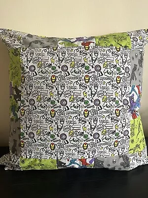 Marvel Print Patchwork Cushion Cover • £3.80