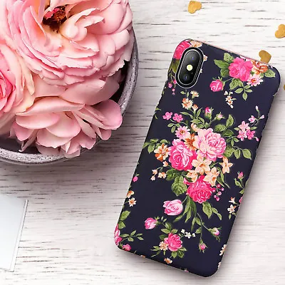 $9.99 • Buy For Apple IPhone X Glowing Flower Case For Girls Women,Floral Vintage Chic Cover