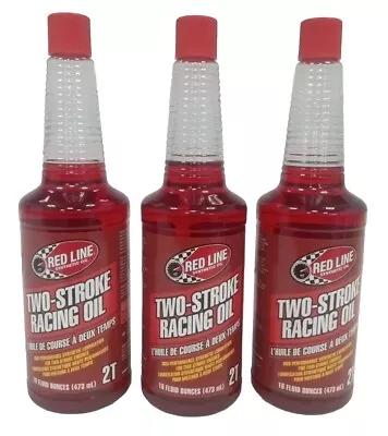 Redline 2 Stroke High Performance Synthetic Racing Oil (3) Pack 16 Oz. • $58