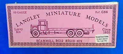 Langley Miniature Models. Scammell RG12 Rigid Six. 00 Scale. Unused. • £29