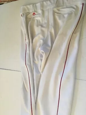 Majestic Baseball Pants With Red Piping XL • $10