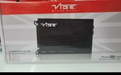 Vibe Powerbox 4 Channel Class D Micro Range 960 Watt Amplifier POWERBOX100.4M-V0 • $220