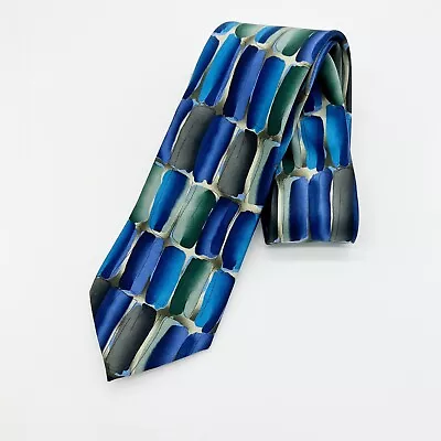 J. Garcia Men's Necktie Wired Crossroads Collection Fifty-Seven Blue Green • $10