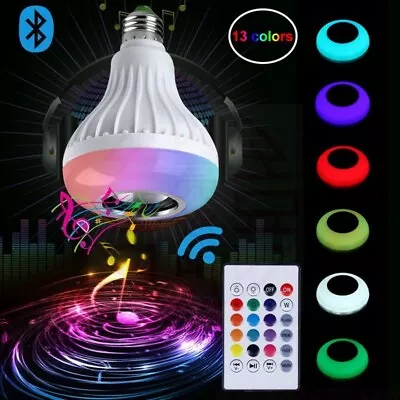 RGB Smart Bluetooth Speaker Smart Emergency Light Camping Lantern Bulb • $18.77