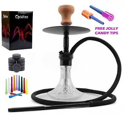 1-Hose 16  Luxury Modern Design Hookah Waterpipe Shisha W/ Coals & Mouth Tips   • $59.95