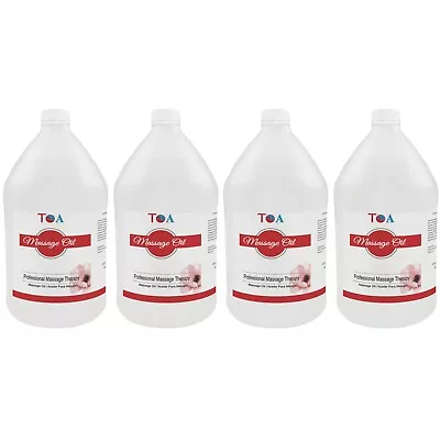 TOA Mineral Body Spa Massage Unscented Oil Gallon Bottle ( 4 Gallons ) • $124.99