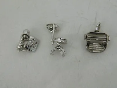 STERLING CHARMS 1950s VINTAGE OFFICE CHAIR TYPEWRITER DIAL PHONE LOT • $73.65