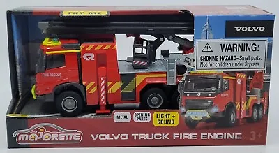 Majorette Volvo Truck Fire Engine Metal Lights & Sound Factory Sealed Simba Toys • $29.99