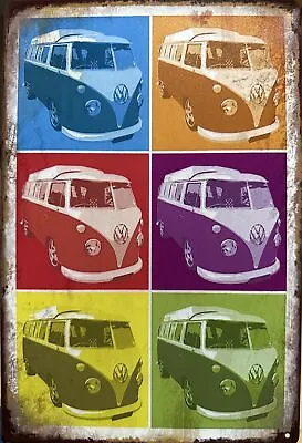 Volkswagen Bus Westfalia Rustic Metal Sign • $12.80