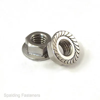 Unf & Unc Imperial Serrated Flange Nuts To Fit Bolts & Screws • £111.93