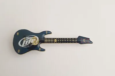 RARE Miller Lite Light Up Magnet 2.5  Navy Blue Guitar - Untested • $9.93