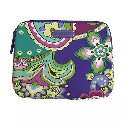 Vera Bradley I-Pad Notebook E-Reader Sleeve Case Neoprene Heather Purple 10 X 8  • $16.15