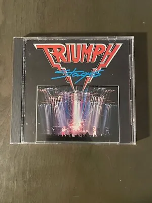 TRIUMPH Stages 1985 [JAPAN] Mid 80s Pressing Oop 2 On 1 CD MCAD2-8020/JVC-432 • $16.99