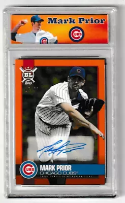 CUSTOM SLABBED Mark Prior 2021 Topps Big League Autograph Orange /99 Auto CUBS • $20