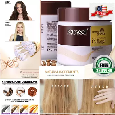 Karseell Hair Repair Mask Argan Oil Conditioning Collagen Keratin Detox Damage • $36.99