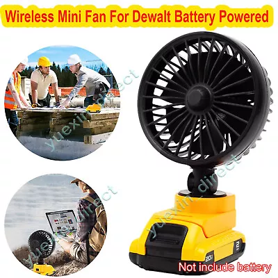 Portable Air Cooling Fan For Dewalt 20V MAX Battery Operated Camping Fishing Fan • $18.99