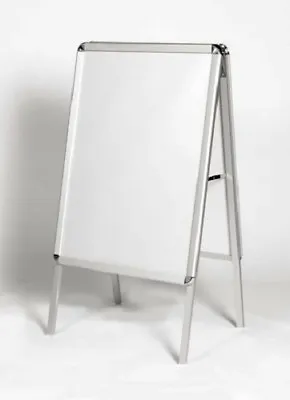 A1 A-Board Pavement Sign Snap Frame Double Side Aluminium Poster Display Stand  • £95