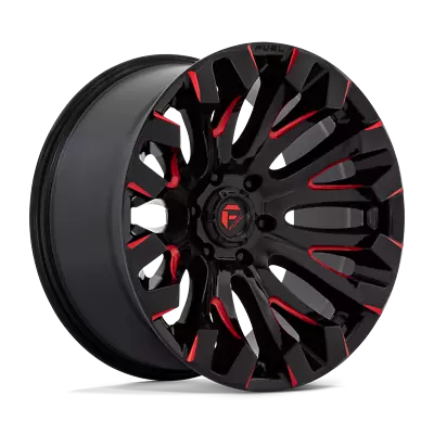 1- 20 Inch Black Red Wheel Rim Fuel Quake D829 6x5.5 Lug 20x10  Chevy GMC Toyota • $475