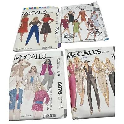 Set Of 4 McCall's Sewing Patterns 5332 7880 6876 6554 Womens READ • $9.99