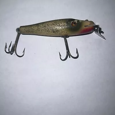 Vintage C.C.B. Co. Garrett Ind. Wood/glass Eyes Fishing Lure • $25