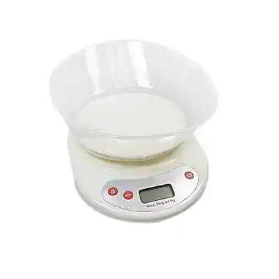 £10.99 • Buy Electronic Wet And Dry Food Weighing Kitchen Scale With Mixing Bowl 5kg