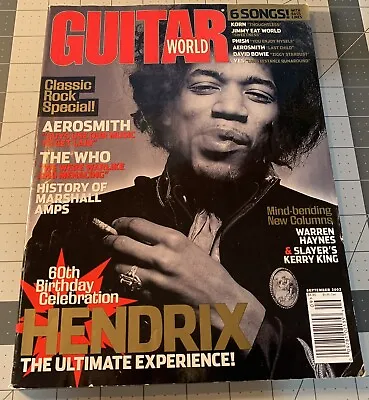GUITAR WORLD MAGAZINE September 2002 Jimi Hendrix 60th Birthday Celebration • $6.95