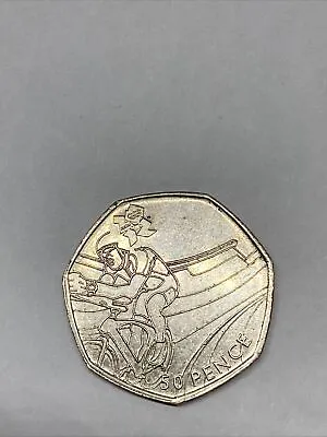 2011 Olympic 50p Fifty Pence Coin Cycling Circulated • £1.80