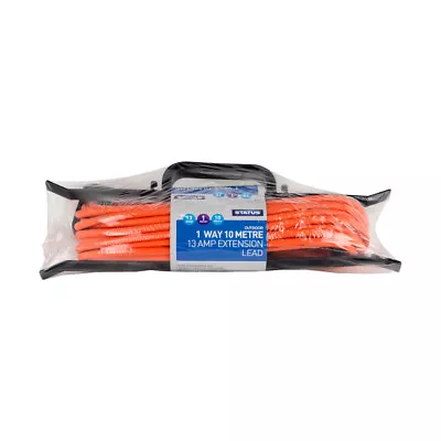 10m15m25m Heavy Duty Orange Extension Lead Cable 13 Amp 1 Way 1 Socket H Frame • £13.99