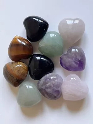 Heart Love Stones Natural Healing Crystals For Meditation & Manifestation Box • $15