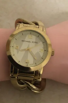 Watch Michael Kors MK Runway Twist Gold Plated  Women’s Watch MK-3161 + Bra • $139.99