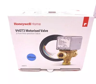 Honeywell Home V4073  Mid Position Motorised 3 Port  Valve - Brand New  • £89.99