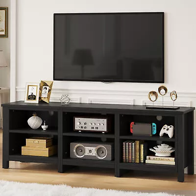 6 Cubby 69  TV Stand For 80/75/70/65 Inch TV Entertainment Center Media Console • $136.99