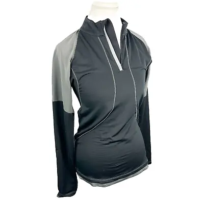 Triumph Motorcycle Base Jacket 1/4 Zip Lightweight Biker Pullover Womens Size L • $28.95