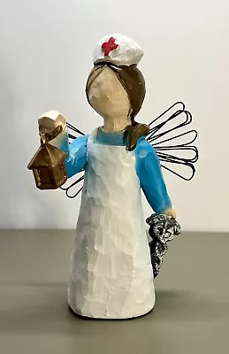 Nurse Angel Resin Figurine 6” Hand Painted Graduation Recognition Gift • £9.65