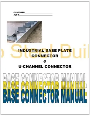 Duro Steel Industrial Base Plate Metal Arch Building Foundation Connector Manual • $5.50