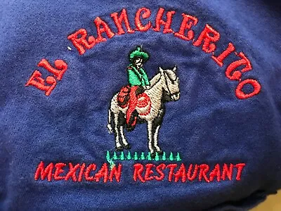 Mens Mexican Short Sleeve Blue Button Down Shirt Size G • $15