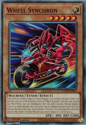 YuGiOh Wheel Synchron DUNE-EN001 Common 1st Edition • £0.99