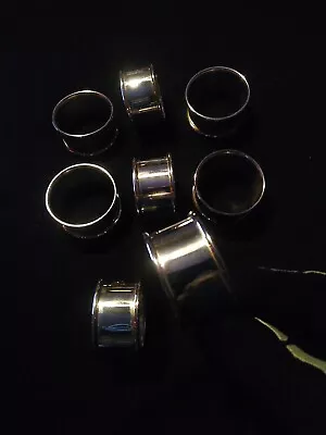 Set Of 8 Vintage Leonard Silver Plated Napkin Ring Holders. • $19