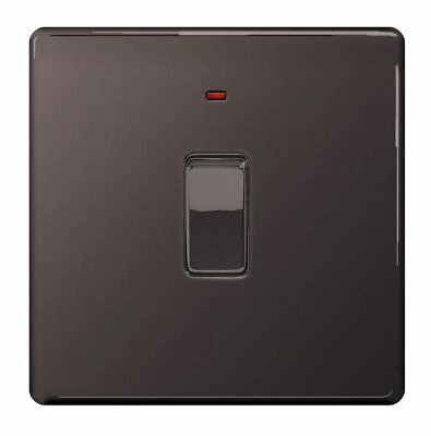 £5.47 • Buy BG Nexus Black Nickel Flatplate Screwless Switches And Sockets Black Inserts